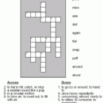 1st Grade Crossword Puzzles