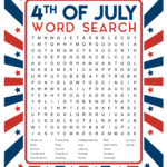 4th Of July Word Search Printable Happiness Is Homemade