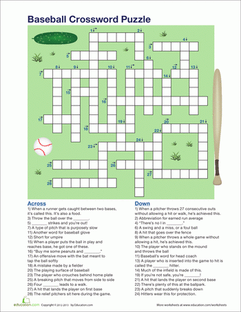 5th Grade Crossword Puzzles Education