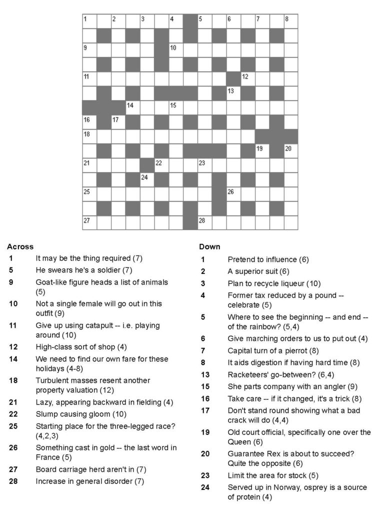 6 Mind Blowing Summer Crossword Puzzles KittyBabyLove