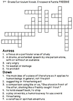 6th Grade Science Crossword Puzzles Crossword Mysteries