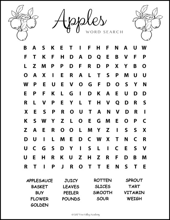 Apple Themed Spelling Activities For Grade 3 Tree Valley