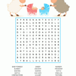Baby Shower Word Search