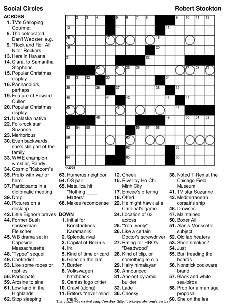Best 3 Crossword Puzzles Printable PDF Images You Calendars