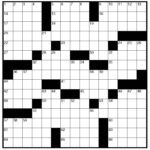 Blank Crossword Puzzle Template Business