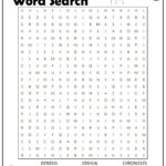 Books Of The Bible Word Search Bible Word Searches