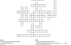Bridal Shower Crossword WordMint