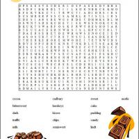 Free Printable Word Search Puzzles Chocolate