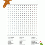 Christmas Foods Word Search Christmas Puzzle Christmas