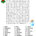 Christmas Wordsearch Coloured Kisses Corner S