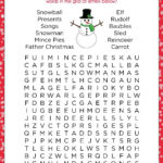 Christmas Wordsearch Download This Puzzle For Free At The