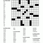 Crossword Fill In Puzzles Printable Vocabulary Builders