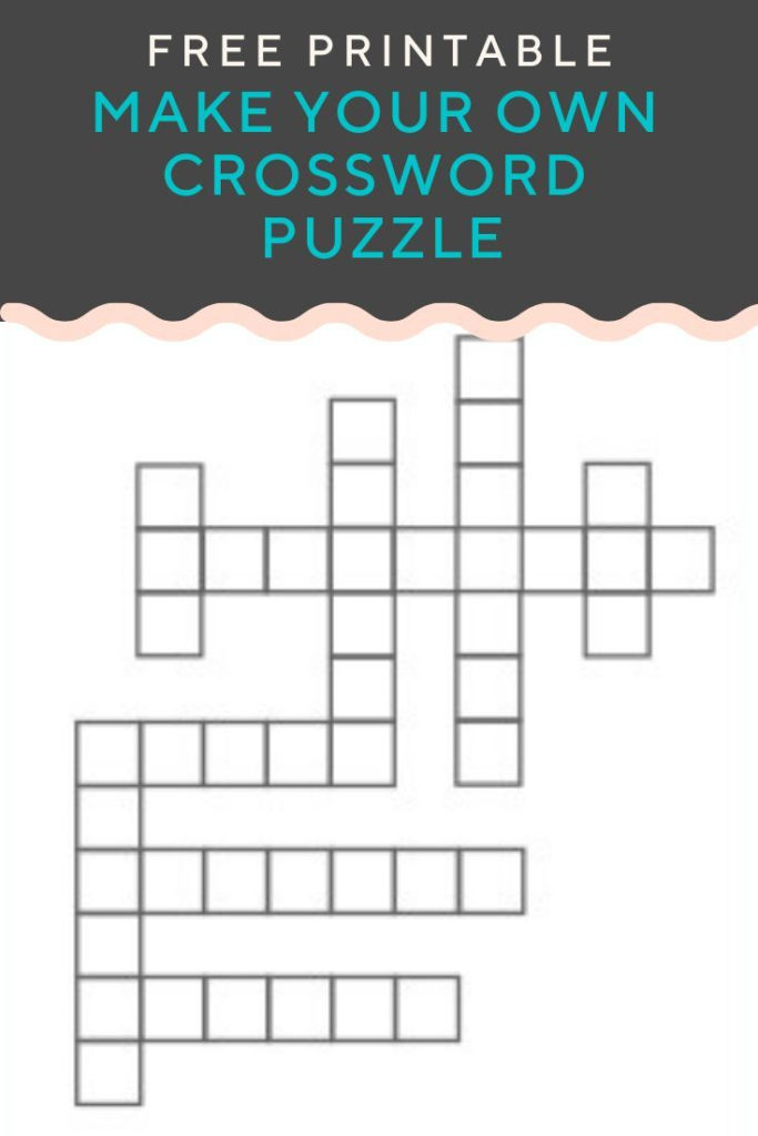 Crossword Puzzle Maker Free Printable Pdf Printable