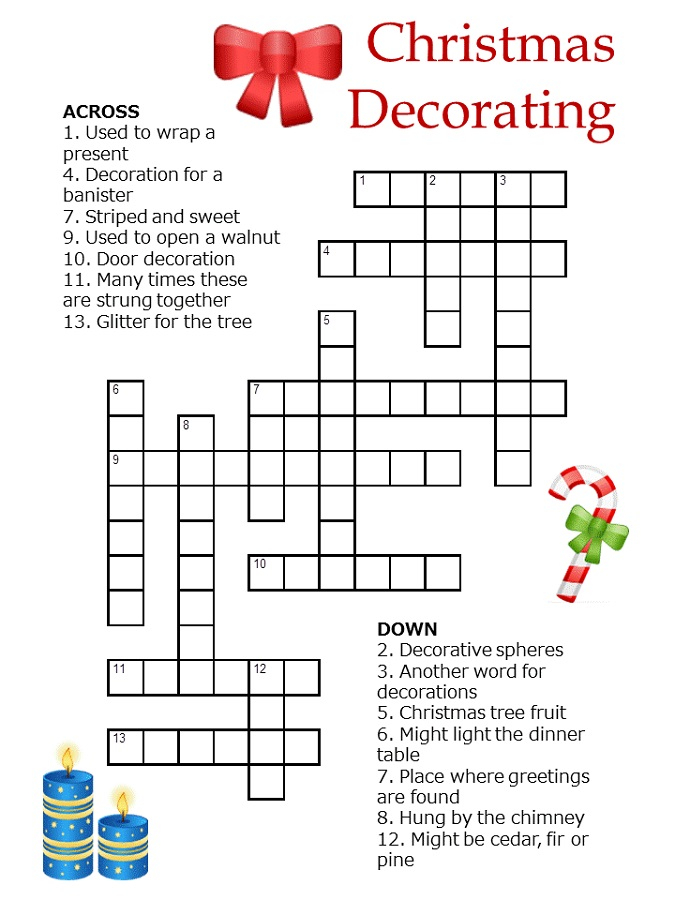 Crossword Puzzles For Children Activity Shelter