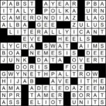 Deli Sandwich Freebies Crossword Puzzle Clue Battery