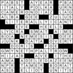 Deli Sandwich Freebies Crossword Puzzle Clue Battery