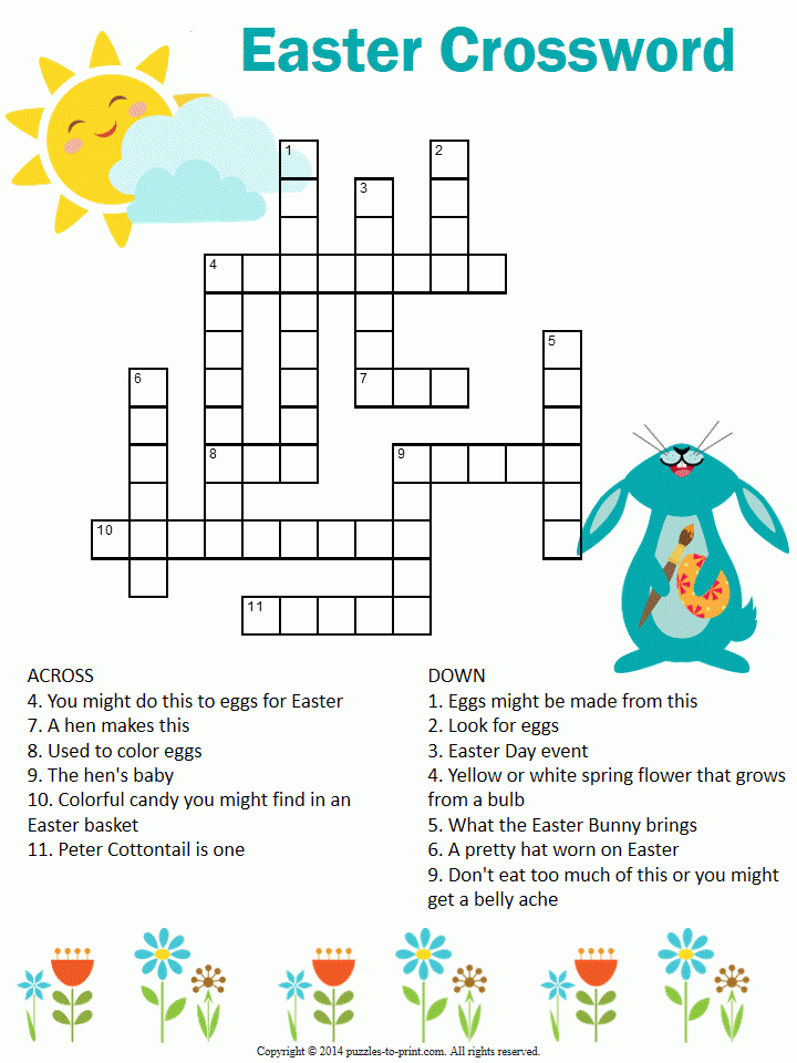 Easter Crossword Free Printable