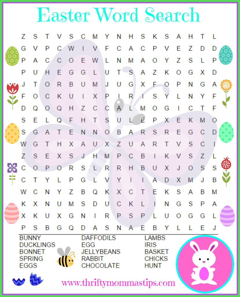 Free Printable Easter Word Puzzles