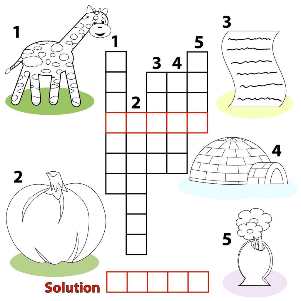 Free Easy Printable Crossword Puzzles For Kids