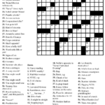 Easy Printable Crossword Puzzles For Beginners The