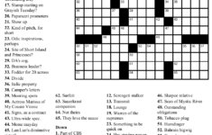 Easy Printable Crossword Puzzles Printable Crossword
