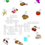 Food Drinks And Groceries Crosswords Worksheet Free Esl