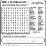 Free Christian Bible Crosswords Wordsearches Word Games