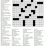 Free Daily Printable Crossword Puzzles October 2019