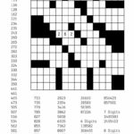 Free Downloadable Number Fill In Puzzle 001 Get