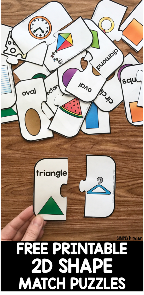 Free Printable 2D Shape Puzzles Simply Kinder