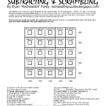 Free Printable Anagram Magic Square Puzzles Free