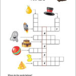 Free Printable Crossword Puzzles For Kids With Pictures