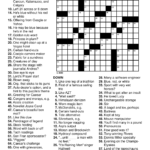Free Printable Easy Crossword Puzzles With Answers
