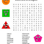 Free Printable Geometry Word Search Geometry Words