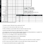 Free Printable Logic Puzzles For Middle School Free