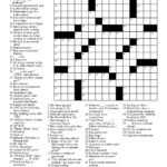Free Printable Universal Crossword Puzzles Printable