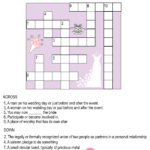 Free Printable Wedding Crossword Puzzle