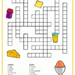 French Breakfast Crossword Printable Vocabulary Builder