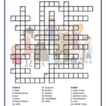 French Family Crossword Printable Vocabulary Builder