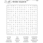 Fun Free Printable Thanksgiving Word Search