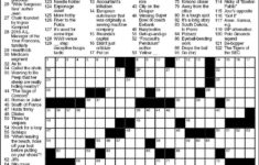 La Times Crossword Printable That Are Delicate Roy Blog