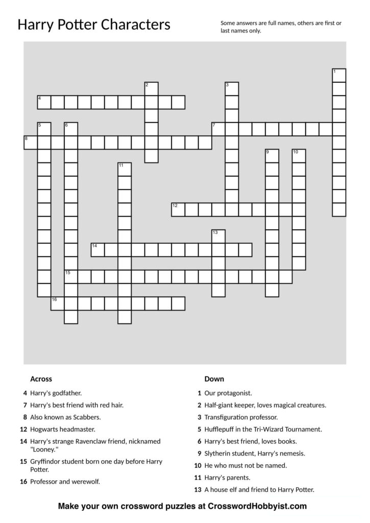 Largepreview Crosswords Crossword Puzzle Make Your