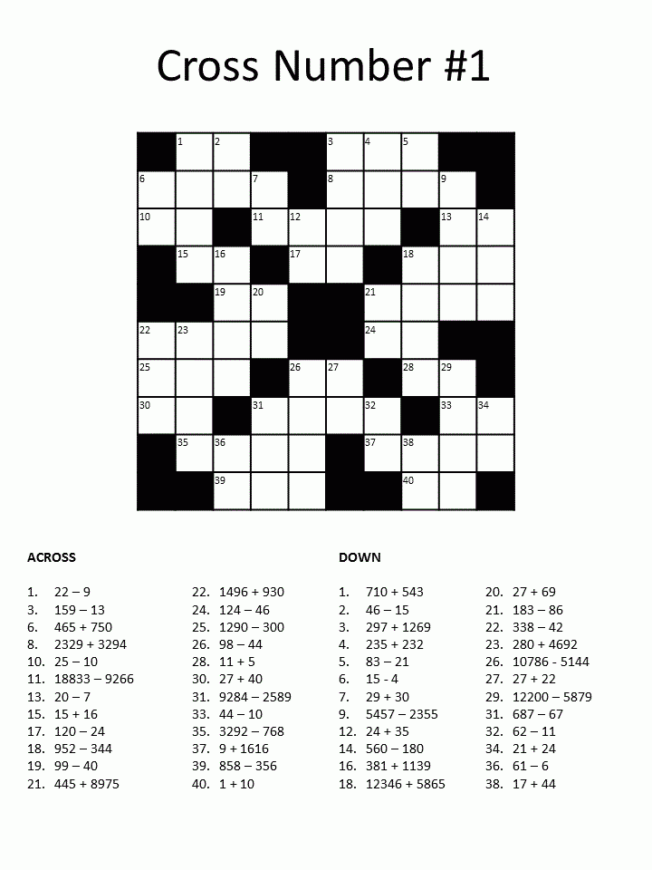 Math Puzzles Printable For Kids 3 Maths Puzzles