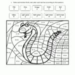 Multiplication Puzzles Worksheets Slithering Snake