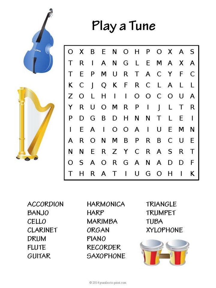 Music Word Search