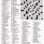 New York Crossword Puzzle Printable Printable Crossword