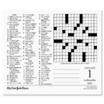 New York Times Crossword Puzzles 2020 Calendar Current