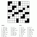 Number Crossword Puzzle 2 ABC 123 Math Logic Puzzles