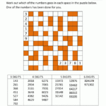 Number Fill In Puzzles