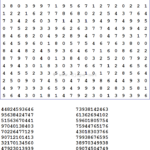 Number Search Puzzle